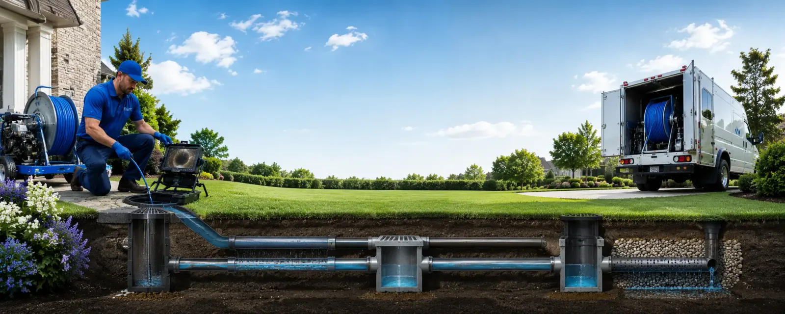 Outdoor drain cleaning information for Nicholson, GA